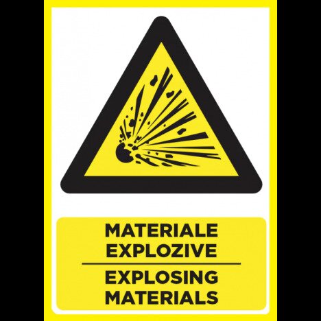 Placuta pentru materiale explozive exploding materials