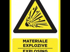 Placuta pentru materiale explozive exploding materials