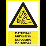 Placuta pentru materiale explozive exploding materials